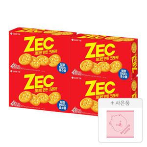 롯데웰푸드 제크 오리지널 벌크 N, 300g, 4개 + 증정 (잔망루피 미니수건,1개)