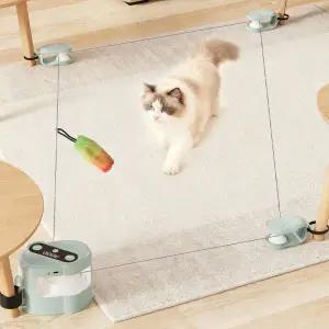 고양이 자동 사냥 기타 움직이는 악기놀이 줄 초록색 스트링