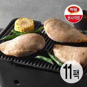 [하림] 직화 닭가슴살 바베큐구이맛 100g 11팩