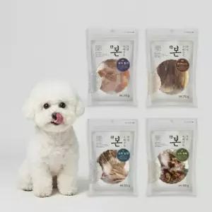 댕댕이 국산 본 수제간식 돼지통귀200g 돼지귀슬라이스250g 오리날개300g 오리목뼈300g