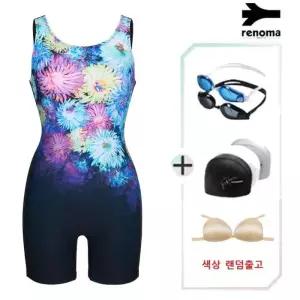 [레노마수영복]여성  실내 4종 세트수영복(랜덤출고)  LS2G863SET-BK_IC