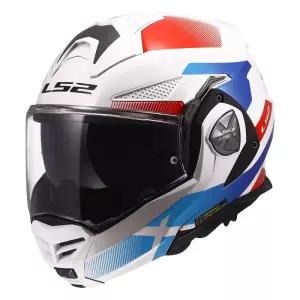 LS2 시스템헬멧(180도개방 핀락기본구성)/투어링헬멧/LS2 FF901 ADVANT X NOVA WHITE BLUE RED