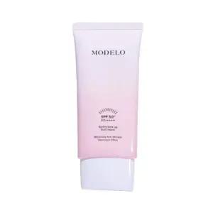 모델로 스프링 톤업 선크림 50ml(SPF50+) 무기자차 핑크선크림 눈시림 백탁현상