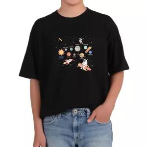 반팔라운드 태양계 솔라시스템 우주선 우주 화수목금토 그림 cyQ5+2Umv