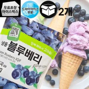 제이케이푸드 재호 냉동 블루베리 1kg (2봉) 요거트 빙수 스무디 토핑 냉동과일