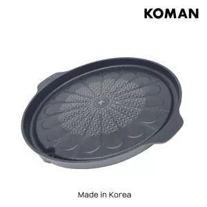 코맨 고기불판 gas용 고기판 티타늄코팅 원형 34cm