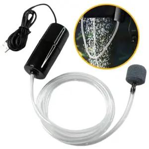 휴대용기포기 낚시 기포 발생기 수족관 USB 공기 펌프 어항 무소음 압축기 휴대용 미니 산소 통풍기 5V