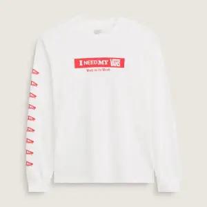 [반스](의정부점) VANS 아이 니드 마이 긴소매 티셔츠 VN000SRDWHT