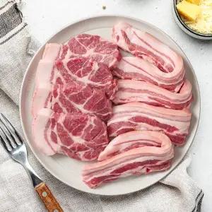 두근두근 제주한돈 모둠세트 1.2kg(삼겹살600g+목살600g)