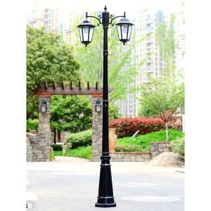 전기 가로등 2구 5M 정원등 대육각 LED 조명 설치 HAEIF 원형 데크등 엔틱