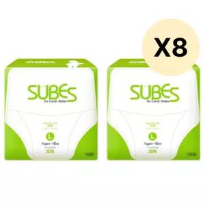 슈베스 슈퍼슬림 유아 팬티 기저귀 대형 20매 16팩