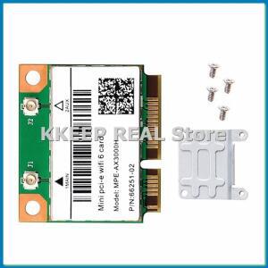 WiFi 6 -AX3000H 2974Mbps 무선 하프 미니 소형 PCI-E 카드 블루투스 5.0 듀얼 밴드 2.4G/5G Wlan 네트워크