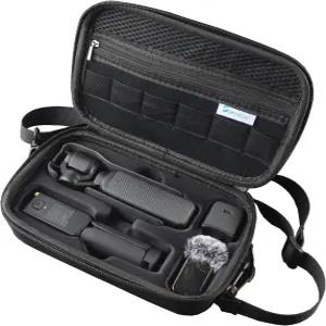 스카이리트 오스모 포켓 3 케이스 DJI 크리에이터 콤보 액세서리용 휴대용 PU 보관 보호 가방 블랙