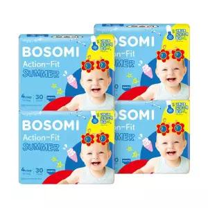 보솜이 액션핏 썸머 팬티 여름 대형 30개입 4팩 GST