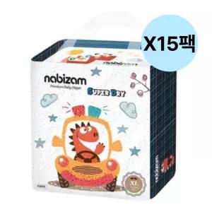 나비잠 아기 기저귀 팬티 슈퍼드라이 특대형 XL 15팩 BNS