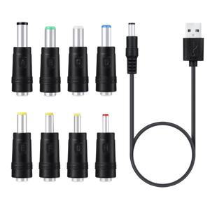 라우터 문 램프 LED 조명용 범용 5V 전원 케이블 코드 충전 팁