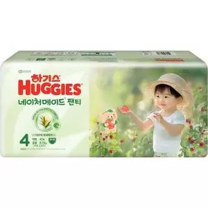 하기스 네이처메이드 팬티 기저귀 4단계 공용 대형 42매 1팩 GST