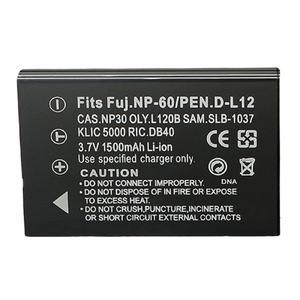 NP-60 1500mah 배터리, 후지필름 파인픽스 50i F401 줌 M603 코닥 DX6490 LS443