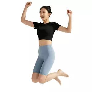 여성 4부 레깅스 하이웨스트 여름 요가 필라테스 러닝 운동복 반바지