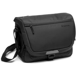 Manfrotto Advanced Messenger M III, 렌즈가 있는 DSLR 카메라용 사진 가방, 삼각대 마운트 및 레인 커버가 있는 카메라 가방, 사진 액세서리