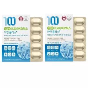 [네이처그랜드] 네이처그랜드 100억 프로바이오틱스 아연 플러스 500mg x 60캡슐 1+1