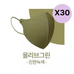 아이코코 KF94 아동마스크 소형 S 올리브그린 10P 3팩 BNS