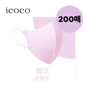 아이코코 비말차단 유아마스크 소형M 핑크 10매 20팩 BNS