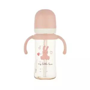 에디슨 아기 유아 빨대컵 흘림방지 휴대용 핑크 250ml BNS