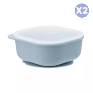 에디슨 유아식기 실리콘 흡착볼 간식볼 블루 X2개 BNS