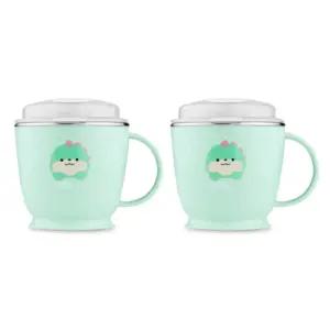 에디슨 유아컵 흘림방지 스텐 빨대컵 물컵 180ml 공룡 BNS