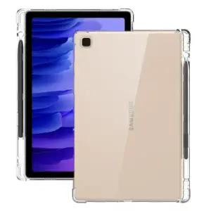 2025 삼성 갤럭시 탭 A9 A8 A7 S6 라이트 S7 S8 울트라 + S9 S10 FE 플러스 펜 슬롯 홀더 커버 용 투명 TPU