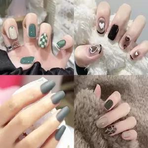 [룽스_62]셀프 간편 네일팁 데일리 트렌디 네일아트 1P