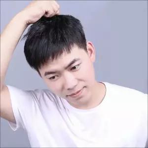 남성 부분가발 고열사 탈부착 자연스러운 앞머리가발