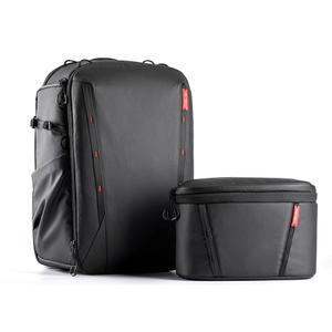 PGYTECH OneMo 2 카메라 백팩, 숄더백 포함, 사진 작가를 위한, 블랙., 25l-33l