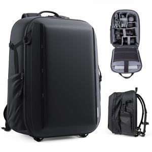 RaLeno 카메라 백팩 가방, 22L+5L(확장 가능한 수납 공간) DSLR SLR 미러리스 카메라용 퀵 액세스 사이드 포켓이 있는 방수 카메라 케이스, DJI Mavic 드론 /16 노트북 /삼각대 홀더와 호환