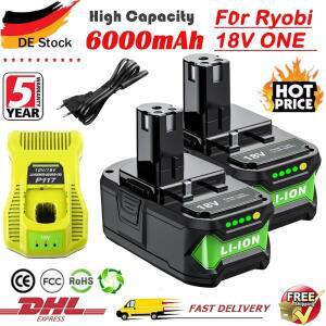 RYOBI P108 18V One+ Plus 배터리용 6Ah 18볼트 리튬이온 전동공구 RB18L50