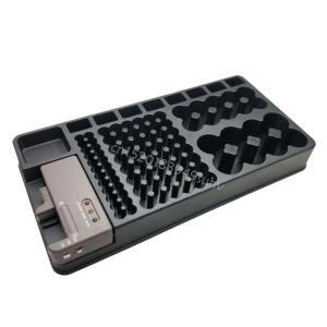 AAA D 9V C 배터리 Q81E 용 탈착식 테스터가있는 주최자 케이스
