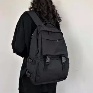 포켓 디자인 데일리 백팩 대학생 무지 가방 백팩 크로스백