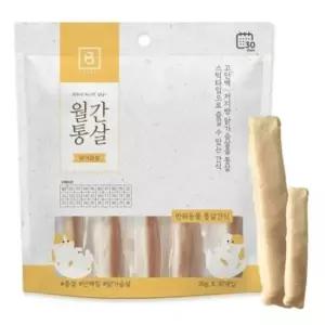 고양이 통살 간식 닭가슴살 30개입 1P 져키 소시지