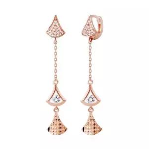 14K 드롭 스퀘어 귀걸이 Gold pin (RS117)