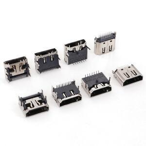 10Pcs HDMI 호환  A 19Pin DIP SMT 암 소켓 PCB 마운트 솔더 커넥터