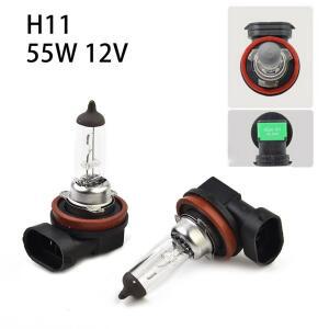 자동차 안개등 할로겐 헤드라이트 전구, H11 4300K 석영 유리, 2x12v, 55w