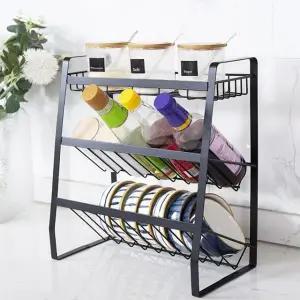 폭좁은 주방 미니선반 와인 양념 정리함 철제 수납장 미니선반 (W8A4912)