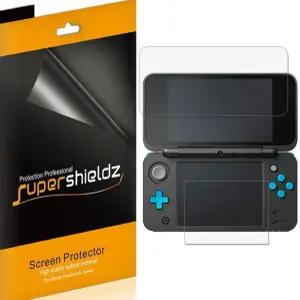 닌텐도 2DS XL 스크린 프로텍터 눈부심 방지 및 지문 방지(매트) 실드용 슈퍼쉴즈(3팩) 설계
