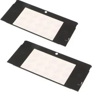 2pcs 교체 3DS 디스플레이 페이스플레이트 상단 전면 LCD 스크린 렌즈 커버 Nintend 액세서리 수리 부품