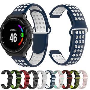 Garmin호환 Forerunner 220 230 235 630 620 735 S20 S5 S6 용  실리콘 교체 손목 시계 밴드 팔찌 스트랩