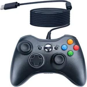Microsoft Xbox 360 콘솔용 OSTENT 유선 USB 컨트롤러 게임패드 조이스틱 윈도우 PC 노트북 컴퓨터 비디오