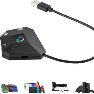 닌텐도 스위치/PS4/PS3/Xbox One/Xbox 360 콘솔 컨버터용 코이코 키보드 및 마우스 어댑터 지원 매핑 리셋