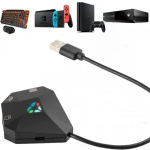 닌텐도 스위치/PS4/PS3/Xbox One/Xbox 360 콘솔용 Arvin 키보드 및 마우스 어댑터 지원 맞춤 매핑 감도