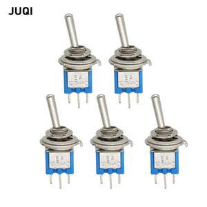흔들리는 헤드 마이크로 로커 스위치  기어 SMTS-102  6A125V  AC 토글 3 핀  2 포지션  10 개  5 개